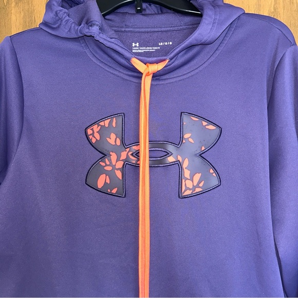 Under Armour Purple Hoodie with Floral Highlights - Picture 6 of 7